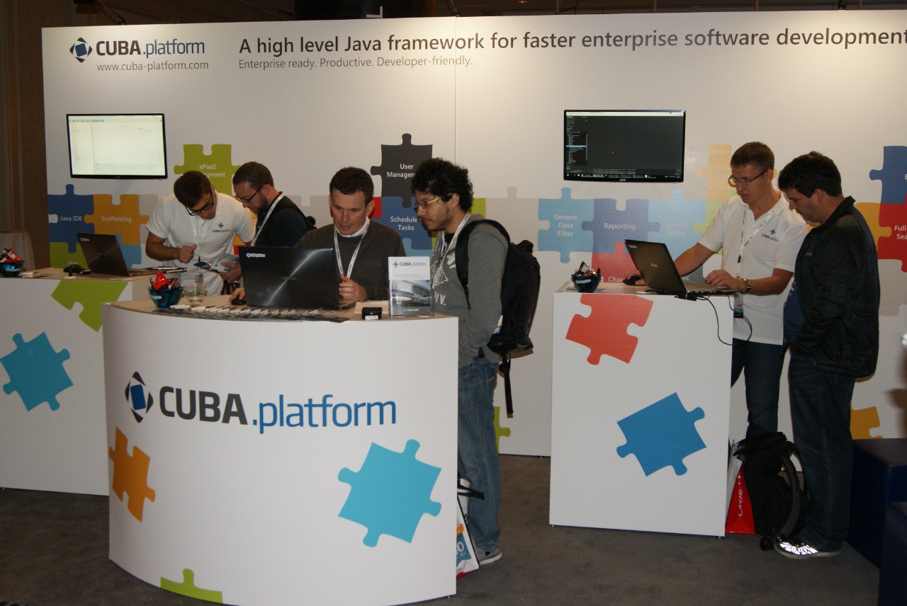 Платформа CUBA (сейчас Jmix) на конференции JavaOne 2015 в Сан-Франциско